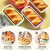 Silicone Bread Pan Nonstick Loaf Pans Flexible Rectangle Baking Molds for Bread Cake Easy Release Pastry Toast Mould Baking Tool