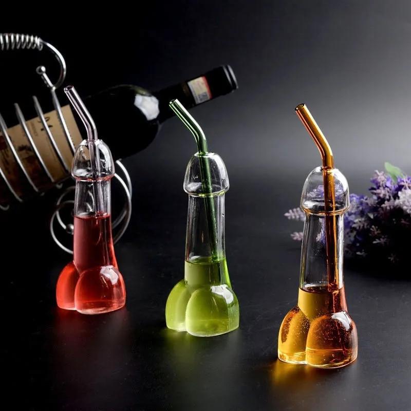 Penis Shot Glass Wine Juice Glass Cup Creative Design Funny Cocktail Mug for Bar Ktv and Night Show Parties