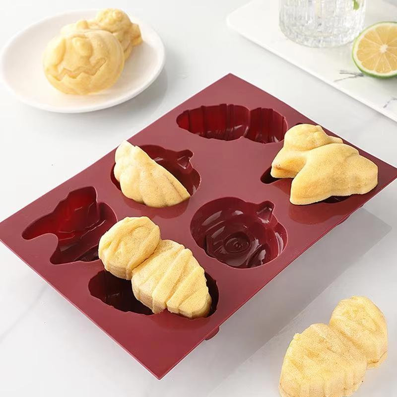 Halloween Silicone Cake Mold Creative Biscuit Pumpkin Cake Mold Ghost Doll Pumpkin Baking Mold Baking Tools Kitchen Accessories