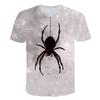 Summer Round Neck 3D Animal Print Top Fashionable Casual Short Sleeved Men's T-shirts