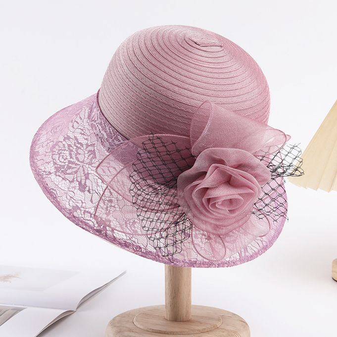 Eleganter Sommer-Sonnenhut mit UV-Schutz im französischen Stil, Reise- und Strandhut für Damen, einfarbiger Fischerhut one size