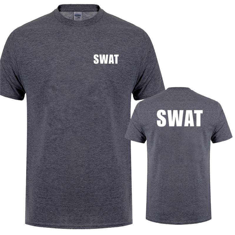 Swat T-Shirt Sommer Neue Kleidung Baumwolle Lässig Kurzarm Unisex T-Shirts Hip Hop Swat T-Shirts Oberteile Ot035
