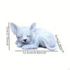 Lying Fox Ornament Outdoor Statue Gift Funny Remembrance Outsides Outside Decor Home Decorations