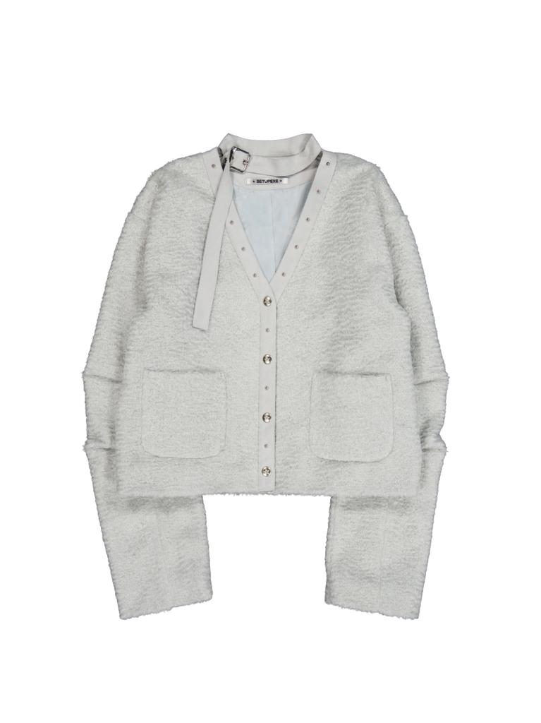 Setup-Exe Short Choker Jacket / Light Gray