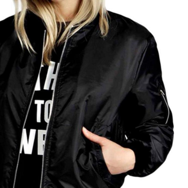 Women's Basic Jackets - Warm Zipper Coat Women Fall Jacket with Pockets Daily Wear Zip Up