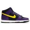 Nike Dunk High Premium EMB Lakers Herren-Sneaker Lila Schwarz Opti-Gelb DH0642-001