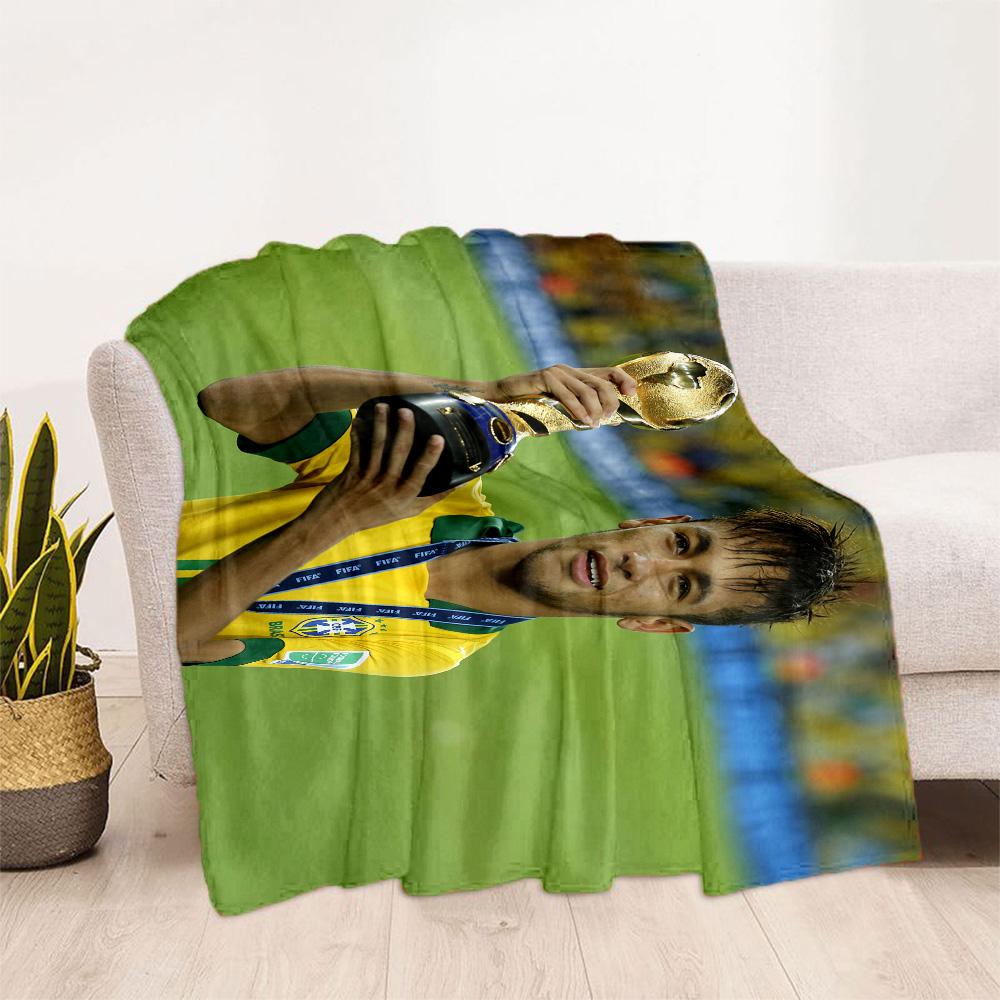 Neymar's Yellow Green Gesture Blanket Soft & Cozy Suitable for Seaside Office Chair for All Occasions Modern Gift for Travel Home Birthdays