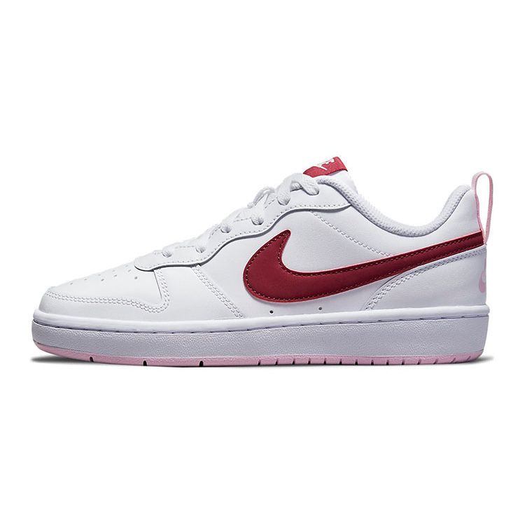 Nike Court Borough Low 2 GS White Dark Beetroot BQ5448-120 EU 35.5