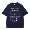Serial Killers Parallel Killers Funny Meme Tshirt Men Women Casual Vintage Cotton T Shirts Male Gothic Rock Oversized TShirts