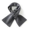 Handmade crochet% cashmere scarf women's solid color perforated warm scarf fashionable versatile small scarf outside