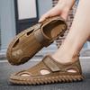 Mode Herren Sommer Atmungsaktive Hochwertige Sandalen Bequem und Rutschfest Coole Pantoffeln Schlichte und Modische Herren Freizeit-Sandalen