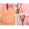 Easter Simulation Egg Potted Flower Tree Cartoon Printed Eggs Easter Desktop Decorative Ornaments Home Decor