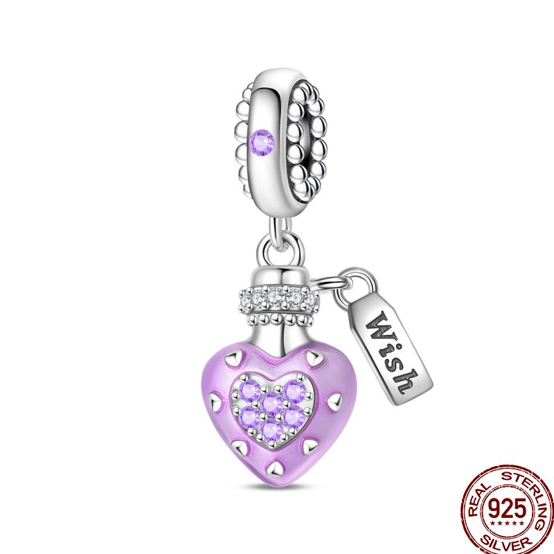 Luminous Firefly Star Moon Cherry Catcopper Pendant Beads 3Mm Diy For Women Exquisite Jewelry Making Gift