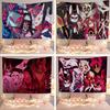HazbinS HHotels Anime Tapestry Hanging Tarot Hippie Wall Rugs Dorm Home Decor