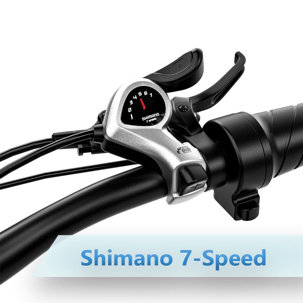 Shengmilo MX06 26" Fat Tire E-Bike with Bafang 1000W Motor, Samsung 48V 17.5Ah Battery, Shimano 7-Speed, 42KM/H Top Speed, 80Nm Torque, 90KM PAS Range