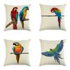 Painted Pattern Of The Macaw Digital Printing Short Plush Pillow Covers For Car Sofa Office Cushion Cover Home Goods