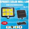 Outdoor Solar Motion Sensor Wall Lights with Remote Control for Courtyard and Corridor