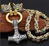 European & American Stainless Steel Thor's Hammer Pendant Men's Necklace - Trendy Viking Jewelry