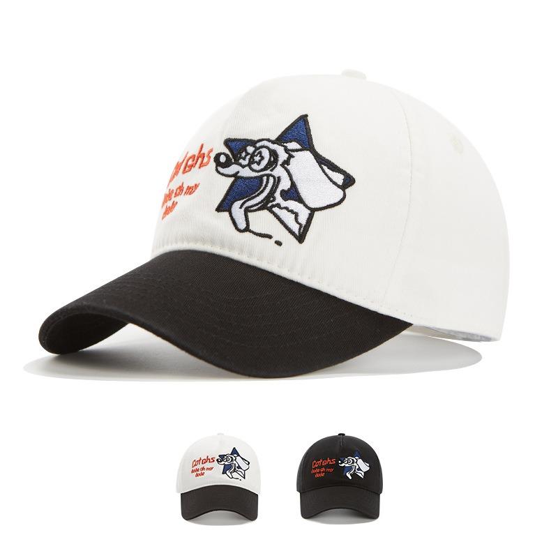 Jin Taiheng Dog Embroidery Baseball Cap Spring and Summer Outdoor Casual Versatile Cap Soft Top Shows Small Face
