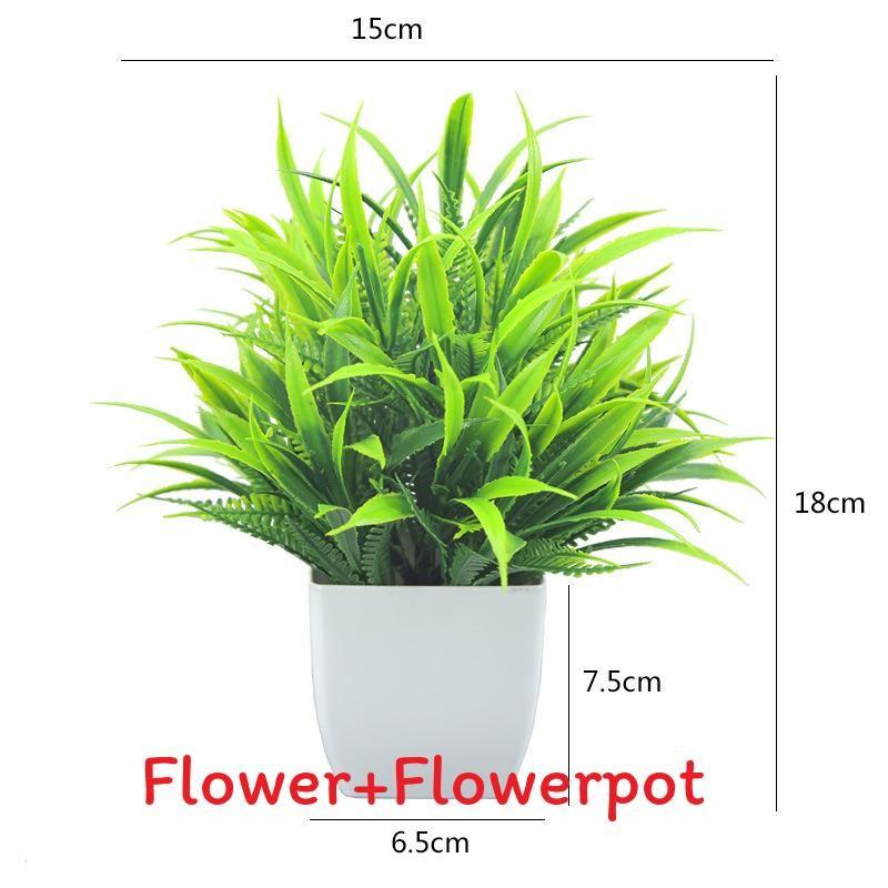 Plastový eukalyptus magnólie v květináči bonsaj pro vnitřní dárkovou dekoraci