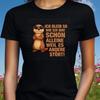 T-Shirt Women Funny I'll Stay As I Am Motif Cotton Size S To 3XLWill Open In a New Window or Tab