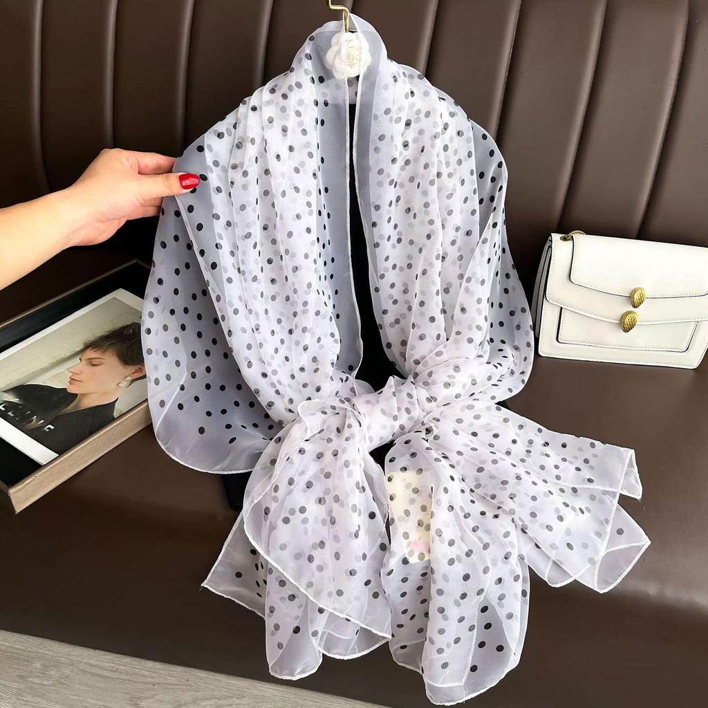 Silk Scarf Folral Women Summer Hijab Luxury Print Sunscreen Shawl Wraps Bandana Ladies Head Scarves Large Foulard Echarpe