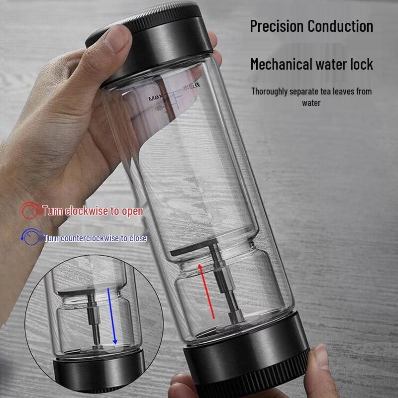 Portable Double-Layer Glass Tea Infuser Bottle