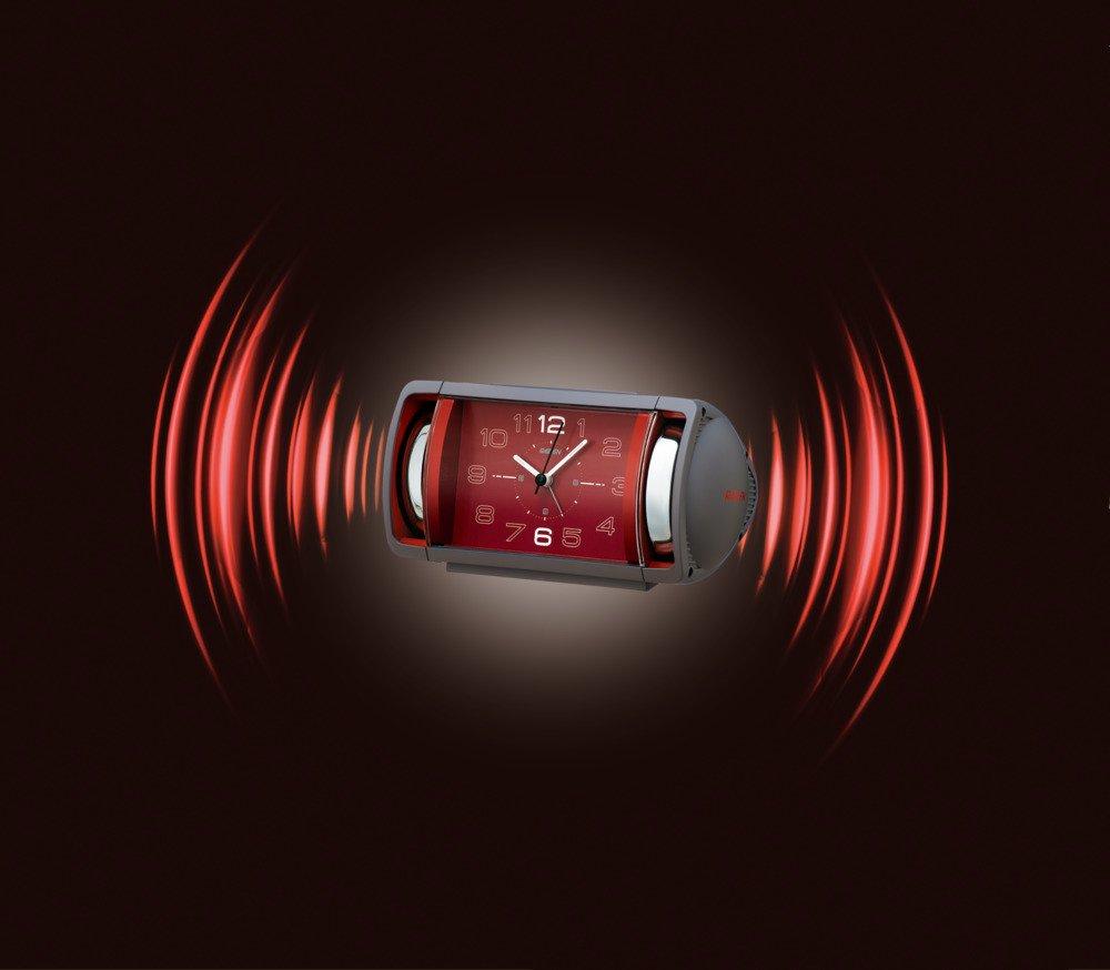 Seiko Clock Alarm Clock Analog Loud Bell PYXIS Raiden Gray NR447N SEIKO