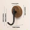 2Pcs Wooden Wall Hooks for Hanging Modern Coat Hooks Wood Hooks for Hanging Hats, Towels, Robe, Clothes, Keys, Bags.