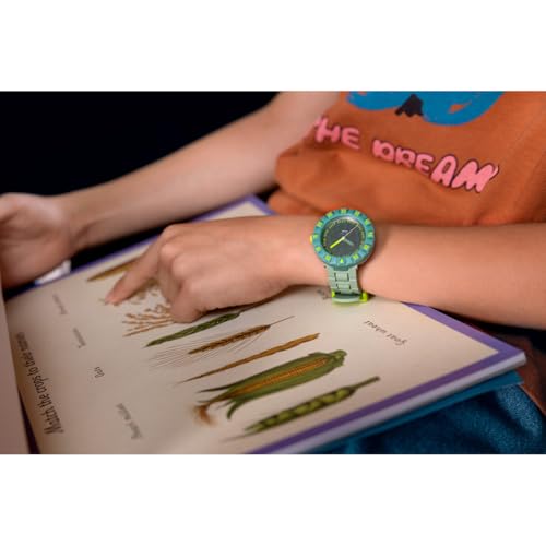 Swatch FLIK FLAK TIME TO DISCOVER FCSP129 Boys' Green Watch