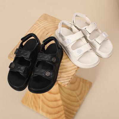 Fashion Plus Size 43 High Quality Summer Fashion Leather Women's Sandals Female Flats for Women's Rome Platform Sandals for Women