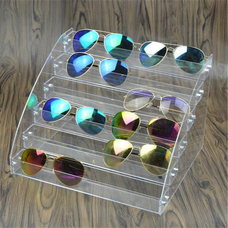 Transparent Multi-Layer Acrylic Sunglasses Storage & Display Rack