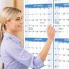 Calendario de Pared Doble Cara 2026 Planificador Anual de 12 Meses Calendario Borrable en Seco Calendario Mensual Para Planificación