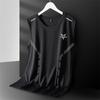 Men's Quick-Dry Ice Silk Sleeveless Mesh Vest - Large, Loose Fit for Summer Sports