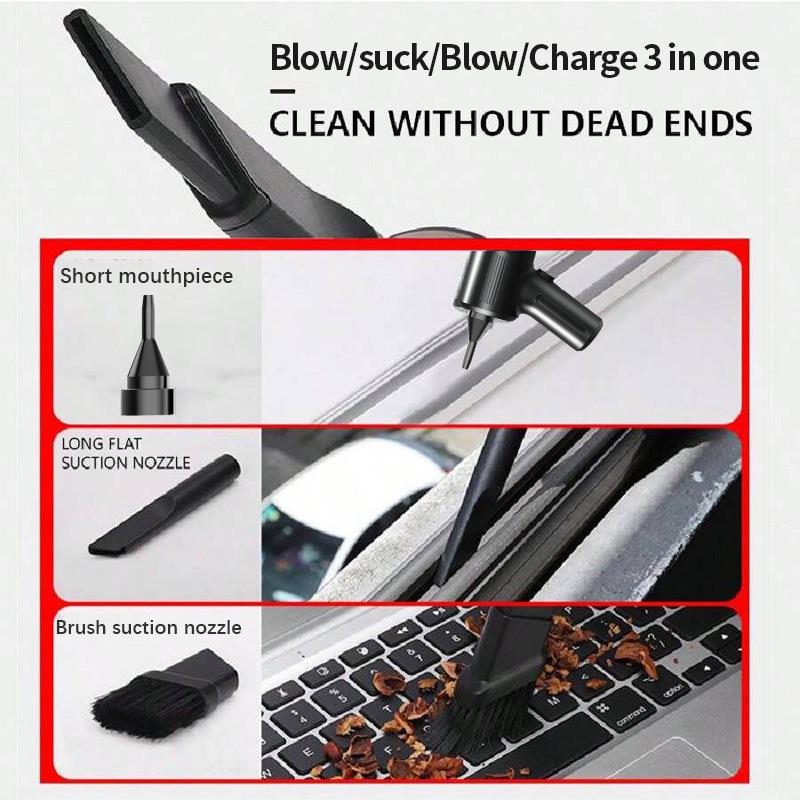Wireless Handheld Car Vacuum Cleaner: Multi-Function, Portable, High-Power Suction & Blowing