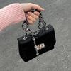 High-end Underarm Bag designed for Women's Latest Look Transport Bead Chain Small Bag Exquisite Black Fashionable One-shoulder Women's Bag