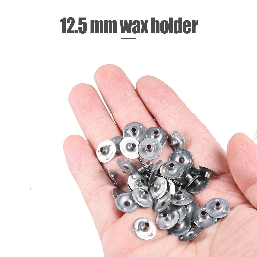 1 Bag Candle Base Rustproof Wick Clips Wick Clips Streamlined Design Smooth Brace Strong Flexibility for DIY Handicrafts