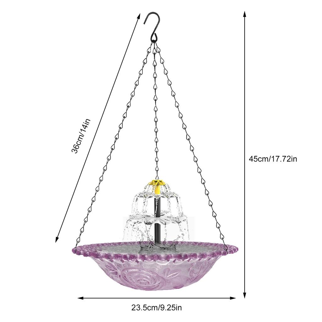 Hummingbird Water Fountain Hanging Hummingbird Feeders Cascade Hanging Feeding Station For Birds Lovers Balcony Gardens