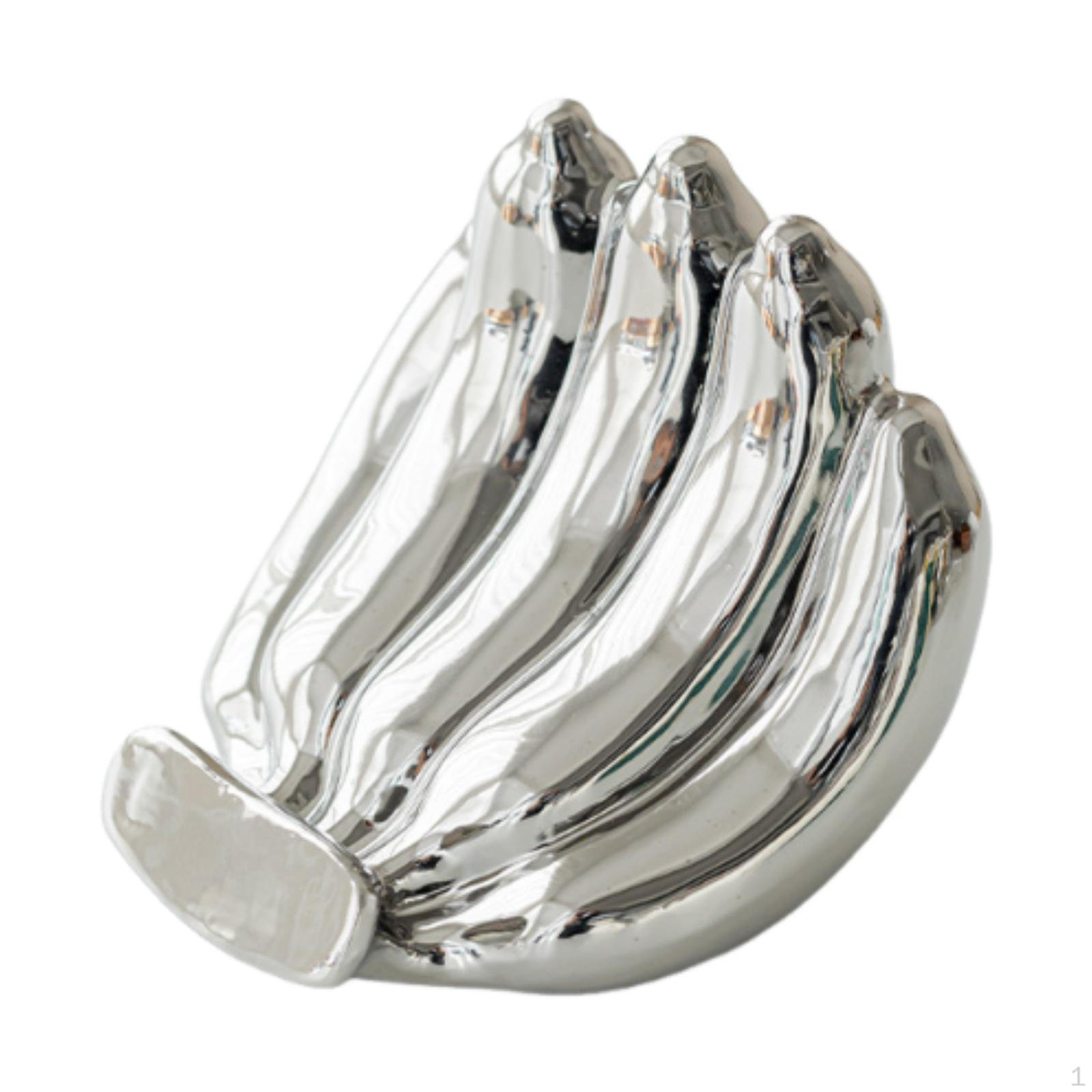 

Подставка для телефона Фигурка Бананы Скульптура Держатель, Декор для дома, для стола в гостиной серебряный