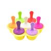 7-Cavity Silicone Ice Cream Mold Popsicle Maker with Handles Drip Tray DIY Food Grade Reusable Ice Pop Mold for Homemade Ice Cream, Juice, Smoothies