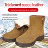 Men's Winter High-Top Outdoor Boots with Thick Fur Lining
