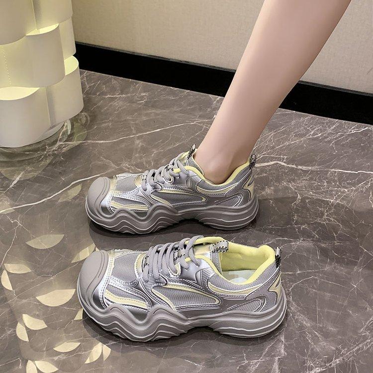 Height-increasing Platform German Training Shoes for Women's 2025 New Summer Fashion Versatile Light Sports Leisure Comfortable Dad Shoes