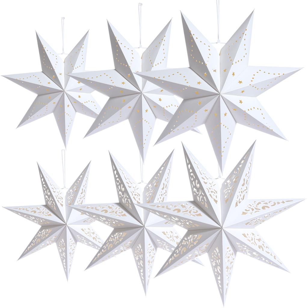 30-75cm Hollow Star Hanging Pendant Eid Mubarak Christmas Ramadan Decoration 2025 Islamic Muslim Party Decor Ramadan Kareem Gift