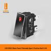 Lanbo 2810.5 High Current 16A Waterproof Metal Rocker Switch with Light, 5V-24V/220V, Two-Position