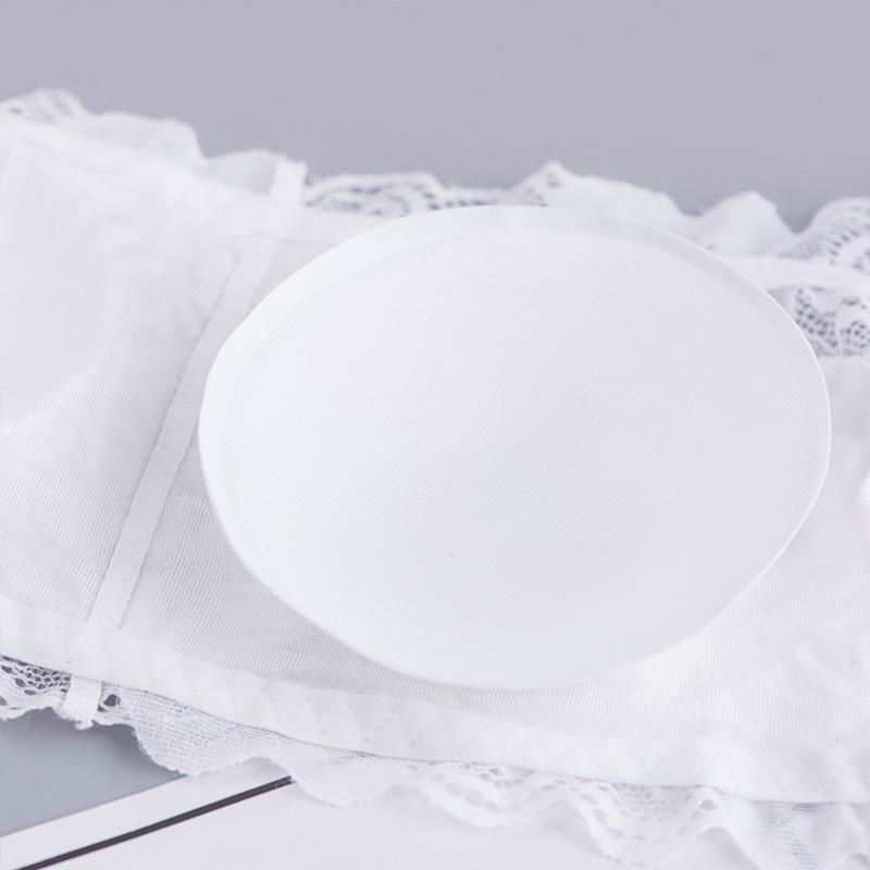 Fairy Lace One-Shoulder Strappy Bustier Bra for Young Ladies - Sexy Back Clasp Design