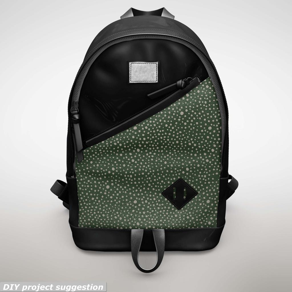 Outdoor Dekostoffe Oxford - Motiv Tupfen Auf Grünem I Dr114