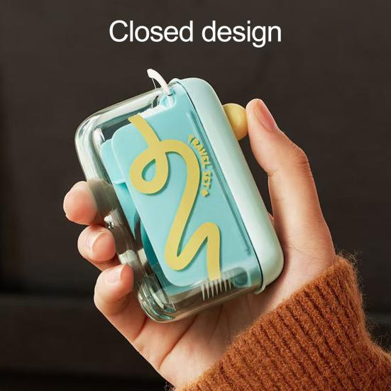 Automatický úložný box na zubní nit Velkokapacitní Prachotěsný Průhledný design Vyskakovací dávkovač zubní nitě