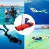 Outdoor Inflatable Float Scuba Diving Surface Marker Buoy with Dive Flag (Red)