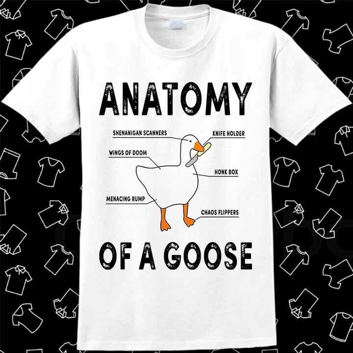 Anatomy of A Goose Funny Duck Graphic Gaming T Shirt Meme Gift Best Seller 827 S
