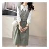 Navava Women Check Two In One Long Sleeve Shirt Dress No738